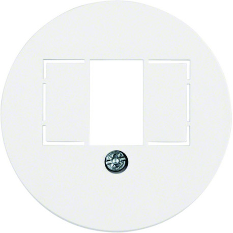 Enjoliveur pour chargeur USB A+A blanc alba 1930 - HAGER 1040