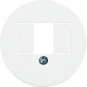 Enjoliveur pour chargeur USB A+A blanc alba 1930 - HAGER 1040