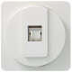 Prise RJ45 catégorie 6a pour Grade 3 TV complet Ateha - HAGER WJC228B