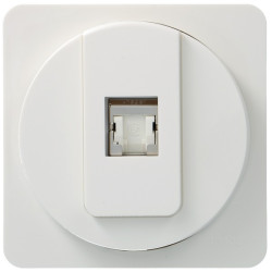 ateha prise RJ45 catégorie 6a pour Grade 3 TV complet - HAGER WJC228B