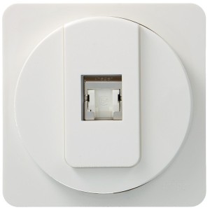 ateha prise RJ45 catégorie 6a pour Grade 3 TV complet - HAGER WJC228B