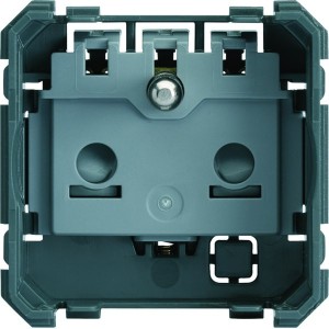 Prise de courant gallery 2P+T carton de 50 - HAGER WXF100B50 