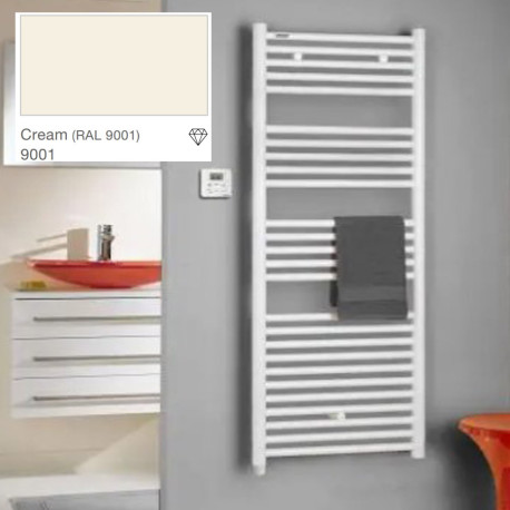 Sèche-serviette ATOLL Spa GF électrique 500W (largeur 40cm) Cream (RAL 9001) 9001 ACOVA - TSL-050-040/GFC9001
