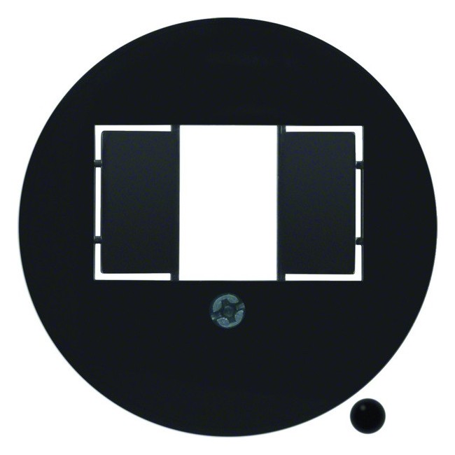 1930 Enjoliveur pour chargeur USB A+A noir - HAGER 104001 