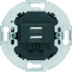 1930 Chargeur USB A+A 3A anthracite - HAGER 260215