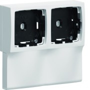 Support double appareillage saillie Legrand pour ATA12/20x50, Pure - HAGER ATA125499016 