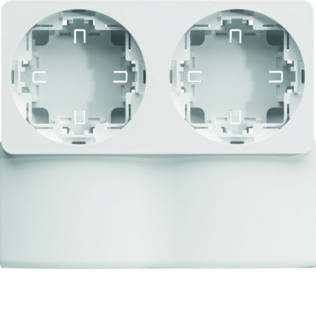 Support double appareillage saillie ateha pour ATA12x50 Pure - HAGER ATA125929016 
