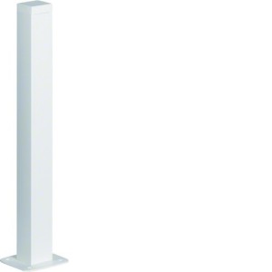 Colonnette officea h 650mm simple face alu anodisé RAL 9016 Pure - HAGER DAP456509016 