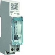 Interrupteur horaire électromécanique compact 1 voie sur 24 heures avec réserve - HAGER EHN011 