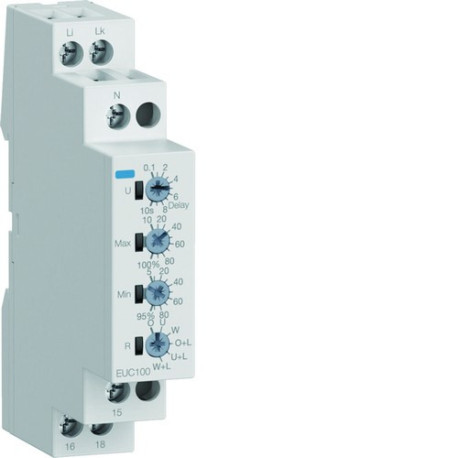 Relais de contrôle courant 1P+N 1 contact inverseur - HAGER EUC100 