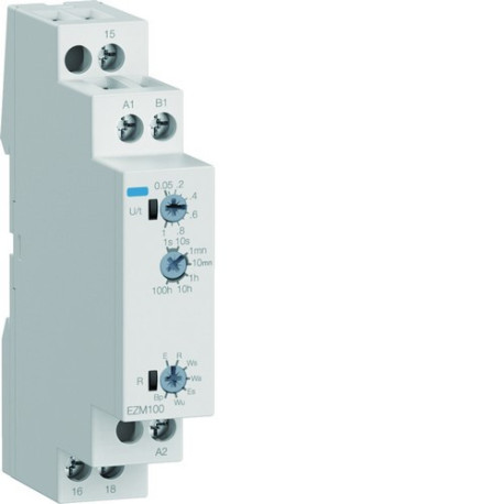 Relais temporisé multifonction 12-240V AC/DC - HAGER EZM100 