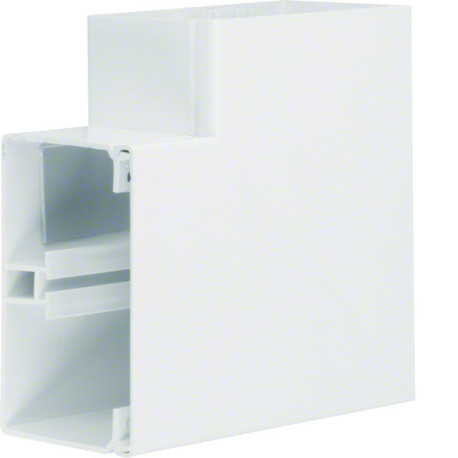 Angle plat lifea pour FB80130 h 130mm x p 82mm 4 agrafes RAL 9016 Pure - HAGER FB8013059016 