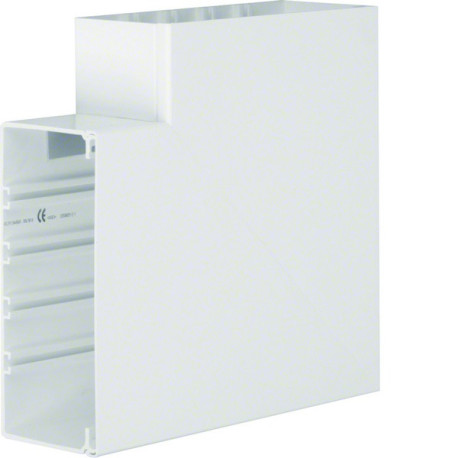 Angle plat lifea pour FB99230 h 230mm x p 100mm 4 agrafes RAL 9016 Pure - HAGER FB9923059016 