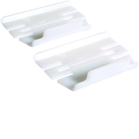 Jeu d'éclisses queraz pour GBD50085 RAL 9016 Pure - HAGER GBD500859 