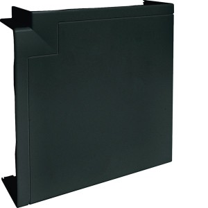 Angle plat queraz enclipsage direct pour GBD50161 RAL 9011 noir - HAGER GBD5016159011 