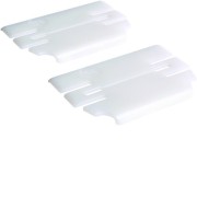 Jeu d'éclisses queraz pour GBD50161 RAL 9016 Pure - HAGER GBD501619 