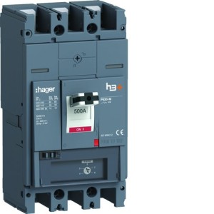 Disjoncteur h3+ P630 MAG 3x500A 50kA - HAGER HMW500BR 