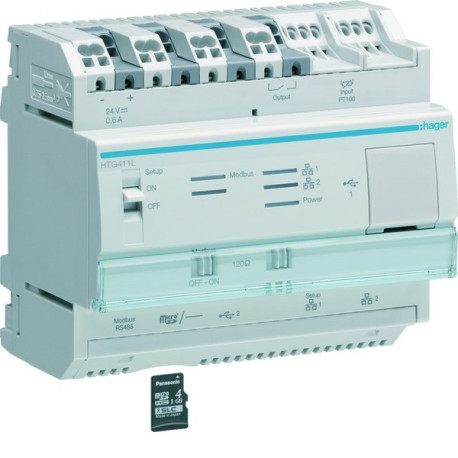 serveur de données multi-énergies light - HAGER HTG411L 