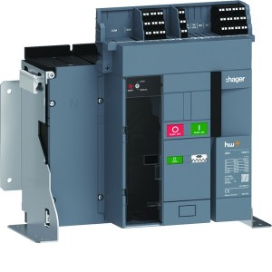 Disjoncteur Ouvert HW1 55kA 1000A 4P Fixe pour TU sentinel Energy - HAGER HW1M410FE 