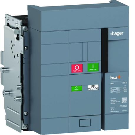 Interrupteur Ouvert HW1 1600A 3P Débrochable - HAGER HW1W316DS 