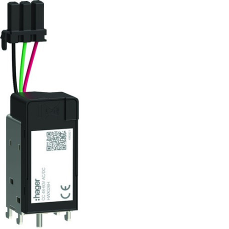 Bobine à fermeture 48-60V AC/DC (CC) - HAGER HWX026H 