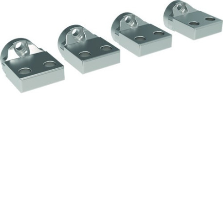 Prises Arrière - haut/bas - HW1 4 Pôles (RC) (pièce détachée) - HAGER HWY049HSA 