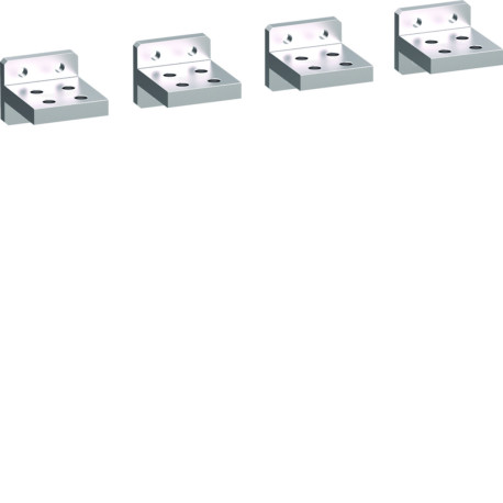 Prises Arrière - haut/bas - 66/100kA - HW2 4P (RC) - HAGER HWY161H 