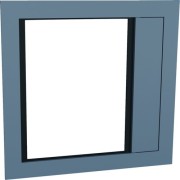 Cadre de porte fine pour HW1 Fixe (DF) - HAGER HWY280H 