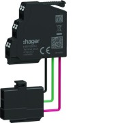 Connecteur d'auxiliaire type A 6/3 pour AX, MO, FS, RTC, UV, SH, CC - HAGER HWY950H 