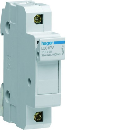 CC 1P 1000V DC L38 1m -   HAGER L501PV 