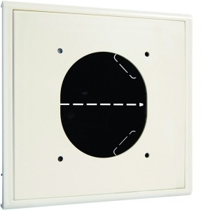 Support prise lifea CEE pour LFF60110Pure RAL 9016 Pure - HAGER LFF71Z1109016 