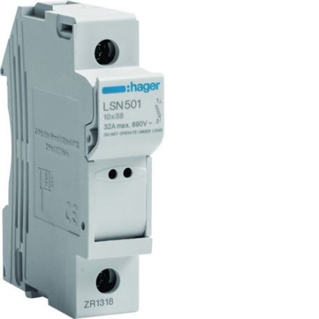 CC 1P 32A 690V L38 1M -   HAGER LSN501 
