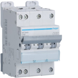 Disj.3P+N 6-10kA C-40A 3m - DISJONCTEURS MULTI. HAGER NFT840 