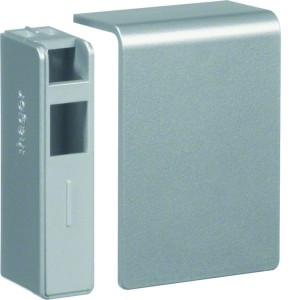 Embout SL20055 Alu - MOULURES PLINTHES  HAGER SL200556D1 