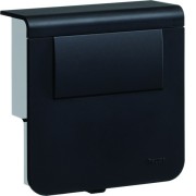 Support transfo LED Noir - MOULURES PLINTHES  HAGER SL200809LED9011 