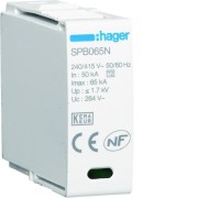 Cartouche N-PE Uc 260V In 20kA Imax 65kA Up 1,5kV - HAGER SPB065N 