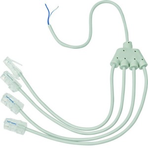 Cordon répartiteur tél 4xRJ45 - SYSTEMES VDI  HAGER TN724 