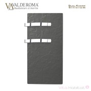 Sèche-serviette rayonnant SLIM 2.0 Ardoise Noire 800W  - Valderoma 02800TL