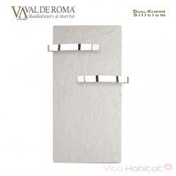 Sèche-serviette rayonnant SLIM 2.0 Ardoise Blanche 800W - Valderoma 01800TL