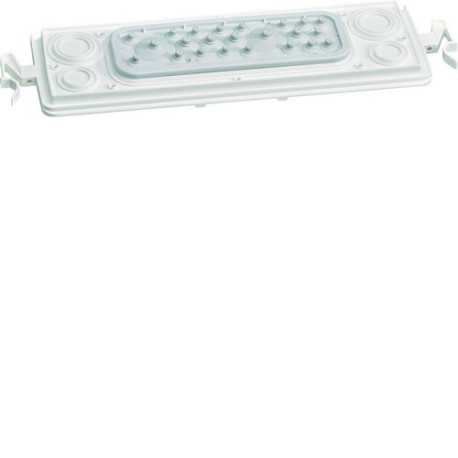 Plaque ferm. IP41 vega 18 mod - COFFRET DISTRIBUTION  HAGER VZ003VB 