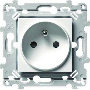 Prise 2P+T essensya spéciale rénovation Pure - HAGER WE104 