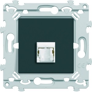 RJ45 CAT.6 UTP anthracite - HAGER WE225A 