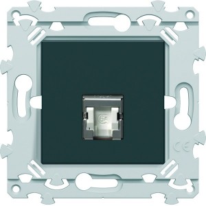 RJ45 CAT.6A STP Gr3TV anthracite - HAGER WE228A 