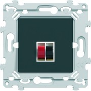 Prise HP simple anthracite - HAGER WE290A 