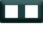 Plaque 2 postes essensya Anthracite - HAGER WE522 