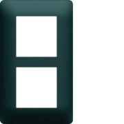 Plaque 2 postes essensya E57 Anthracite - HAGER WE526 