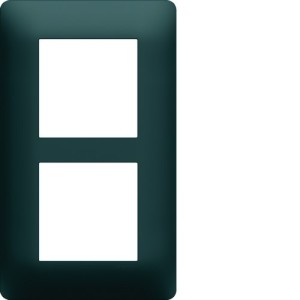 Plaque 2 postes essensya E57 Anthracite - HAGER WE526 