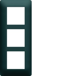 Plaque 3 postes essensya E57 Anthracite - HAGER WE527 