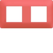 Plaque 2 postes essensya Coral - HAGER WE552 