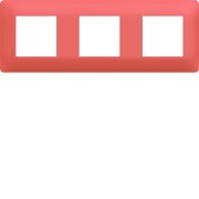 Plaque 3 postes essensya Coral - HAGER WE553 